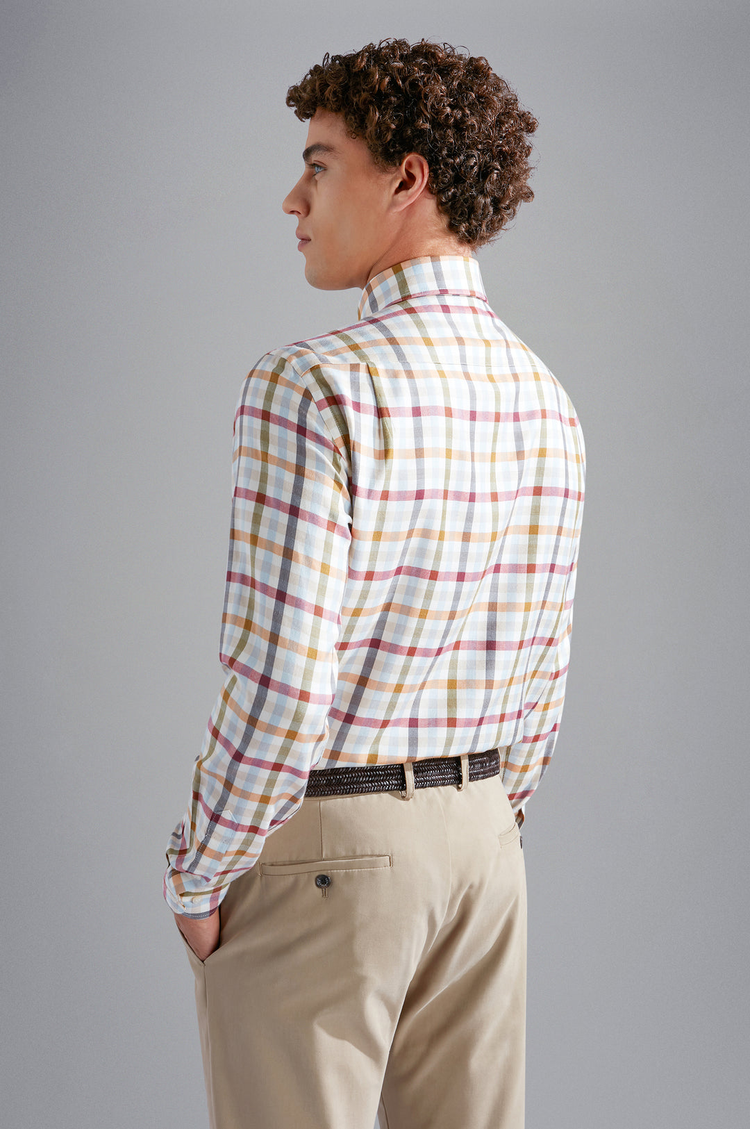 Extra Soft Cotton Microtencel Sport Shirt Multi Tattersall