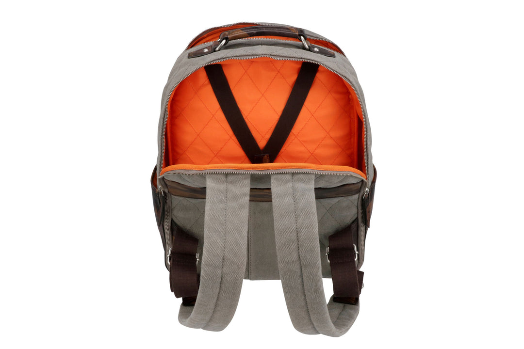 Woodland Quilted Oxford Canvas Backpack