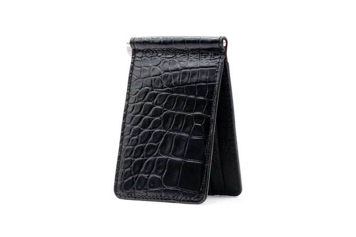 Anthony Hand Finished Alligator Grain Credit Card Money Clip