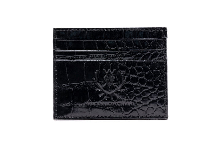 Anthony Hand Finished Alligator Grain Leather ID Wallet