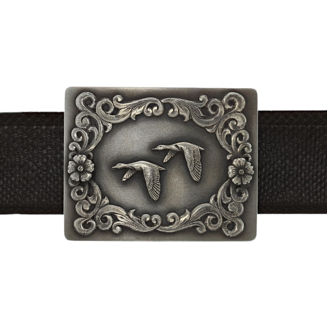 Mitchell 1802 Sterling Ducks Trophy Buckle