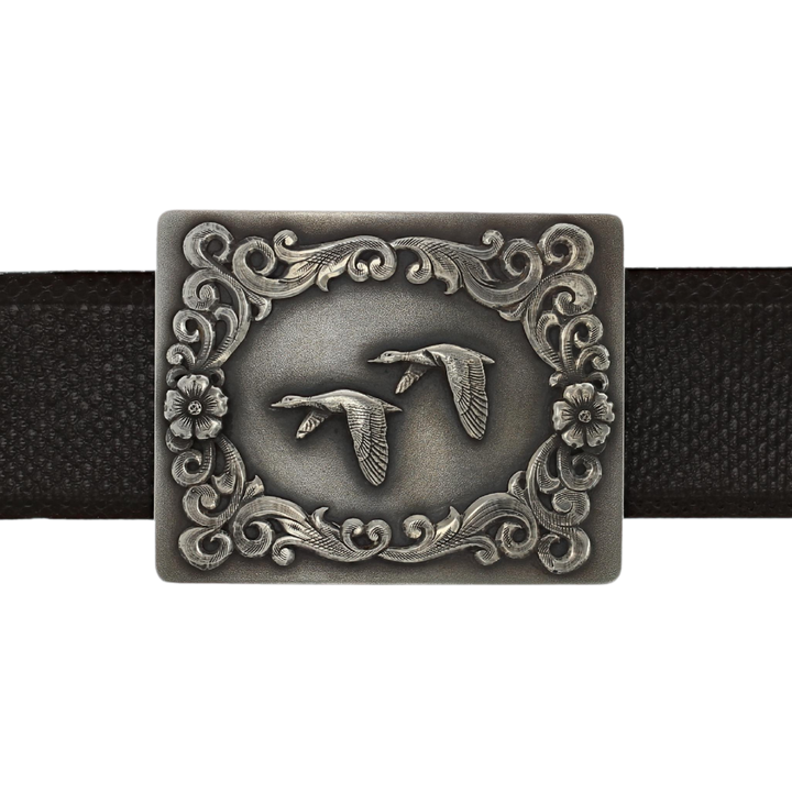 Mitchell 1802 Sterling Ducks Trophy Buckle