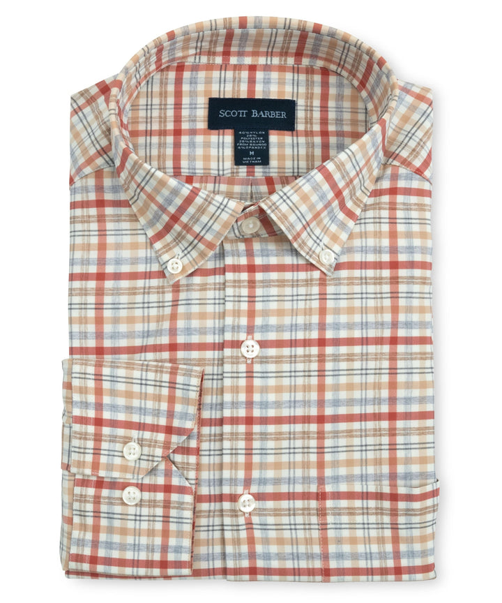 Soft Performance Melange Plaid in Spice