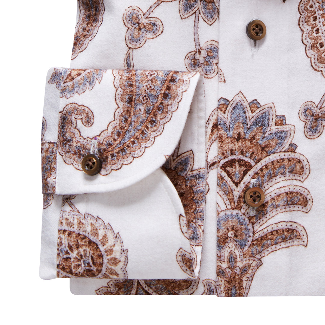 SF18173 Brushed Twill Paisley Sport Shirt