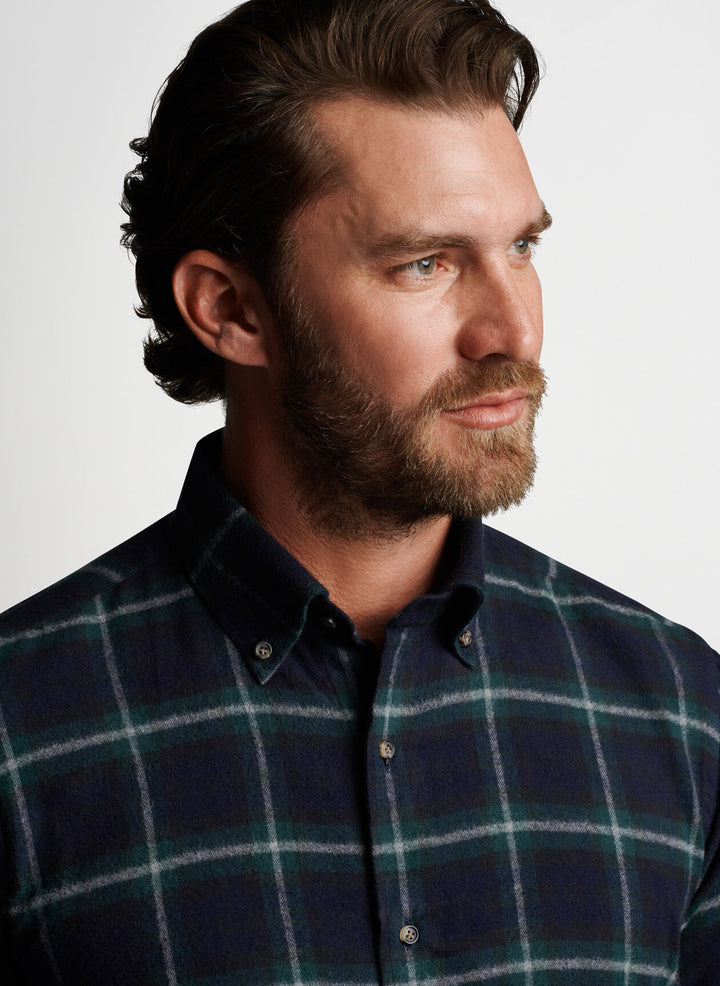 Float Japanese Flannel Sport Shirt in Balsam